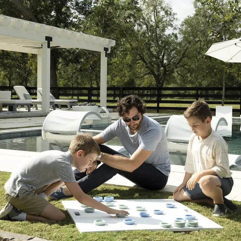 Checkers Tic Tac Toe Outdoor Game - Pool Furniture Supply