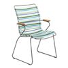Ledge Lounger Playnk Dining Chair with Bamboo Armrests and Powder-Coated Metal Frame - 18 lbs.