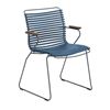 Ledge Lounger Playnk Dining Chair with Bamboo Armrests and Powder-Coated Metal Frame - 18 lbs.
