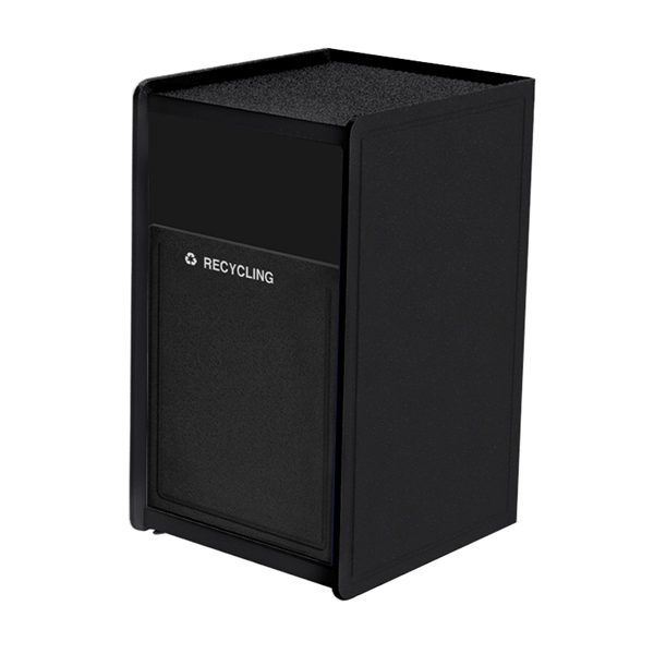 32-Gallon Plastic EarthCraft Side-Load Waste Container - 91 lbs.