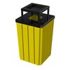 	32 Gallon Pool Deck Trash Can Steel Ash-top & Liner