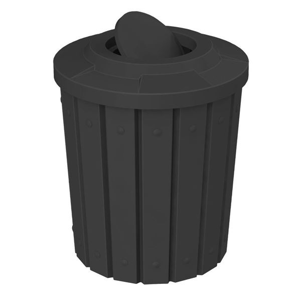 42 Gallon Pool Deck Trash Can with Bug Barrier Lid 