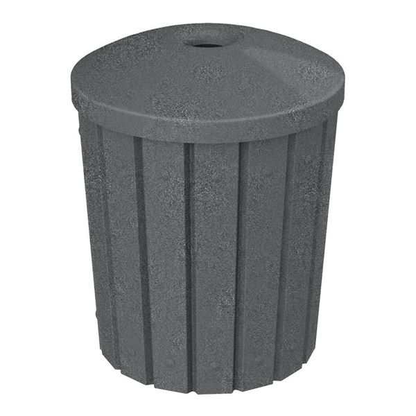	42 Gallon Pool Deck Trash Can with Mushroom Lid