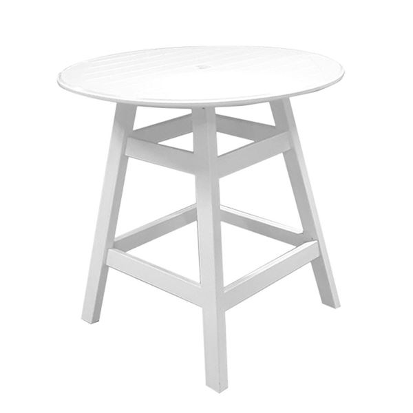 Kingston Commercial Solid Marine Grade Polymer 36" Round Balcony Height Table