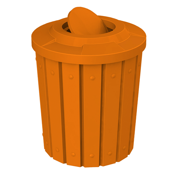 42 Gallon Pool Deck Trash Can with Bug Barrier Lid & Liner