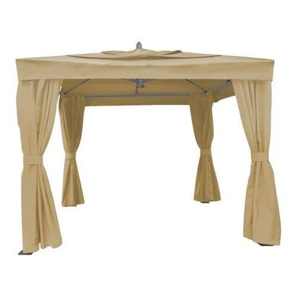 Fiberbuilt 10 Foot Riva Fabric Pavilion No Contrast
