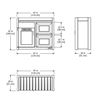 Fairfield Towel Valet and Storage Unit - Spec