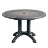 Aquaba 48" Round Table Plastic Resin - Zinc Top	