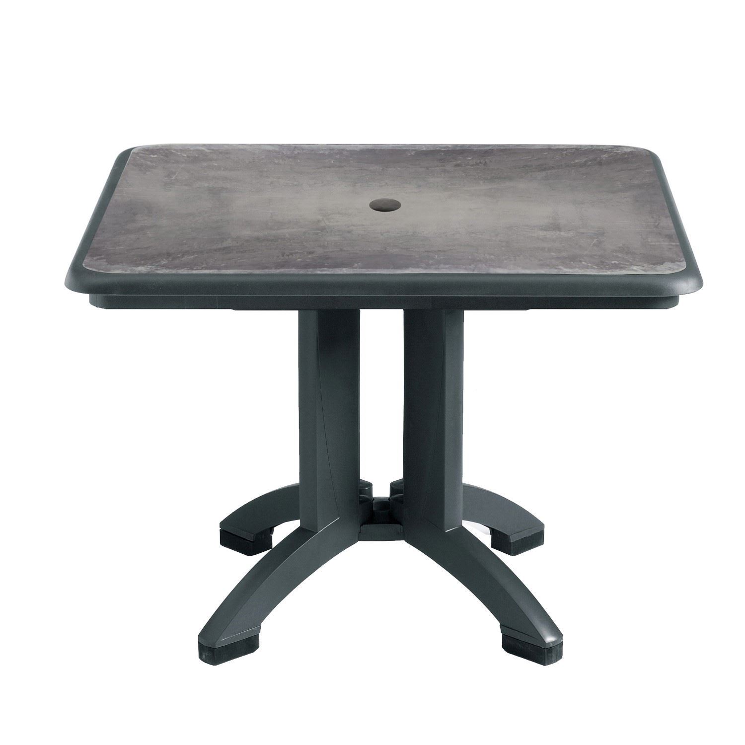 Foldable Aquaba 32 Inch SquareTable Plastic Resin - Pool Furniture Supply