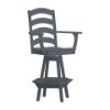 Ladderback Swivel Bar Chair