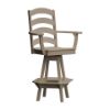 Ladderback Swivel Bar Chair