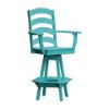 Ladderback Swivel Bar Chair