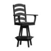 Ladderback Swivel Bar Chair