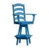 Ladderback Swivel Bar Chair