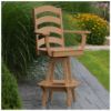 Ladderback Swivel Bar Chair