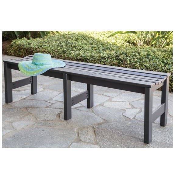 Kingston Commercial Solid Marine Grade Polymer Bench - Pool Furniture ...