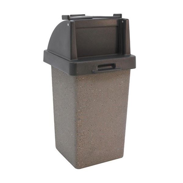 Push Door Concrete Can