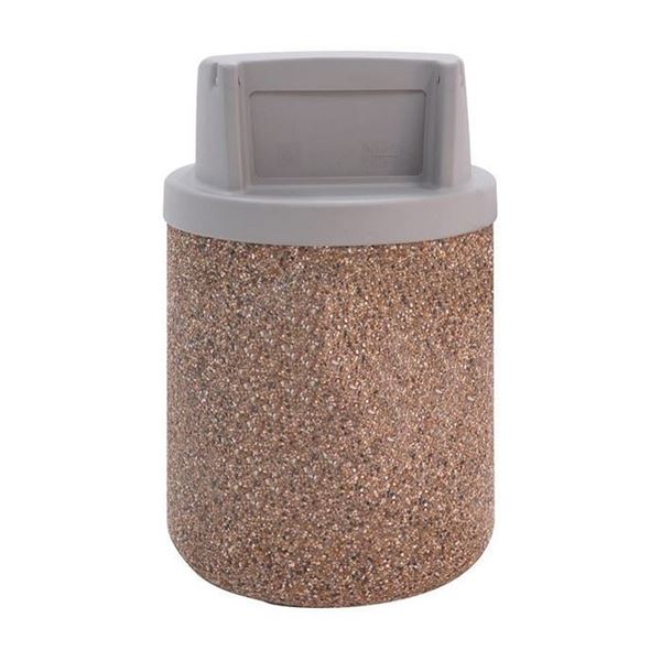  Trash Can with Plastic Dome Top 