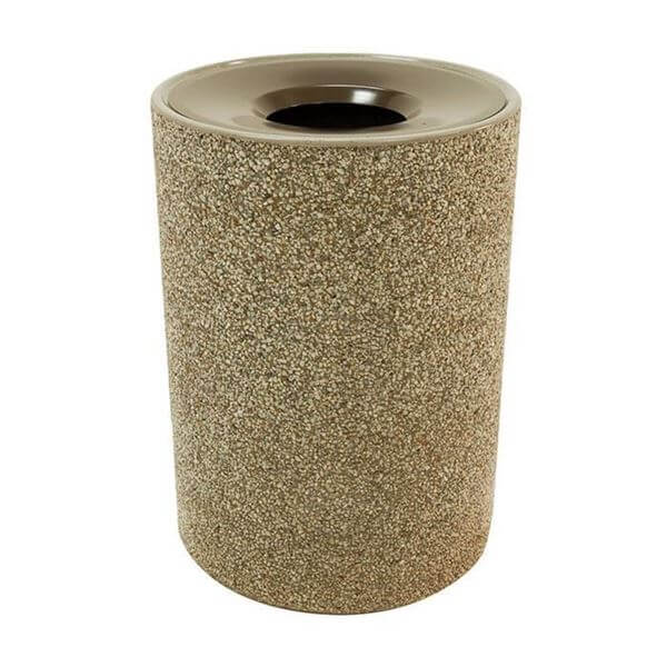 Trash Can with Aluminum Pitch-In Top	