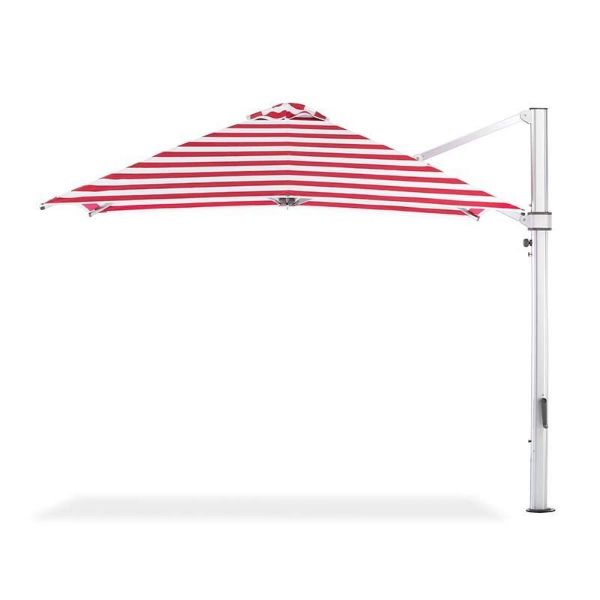 Frankford 10 Foot Square Aluminum Cantilever Umbrella with Marine Grade Fabric
