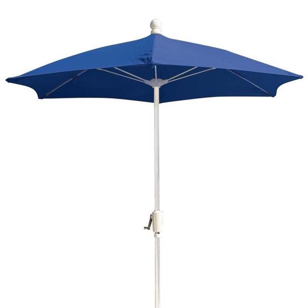 Fiberbuilt Patio Umbrella 7 1/2 Foot Hexagon with Two Piece Aluminum Pole