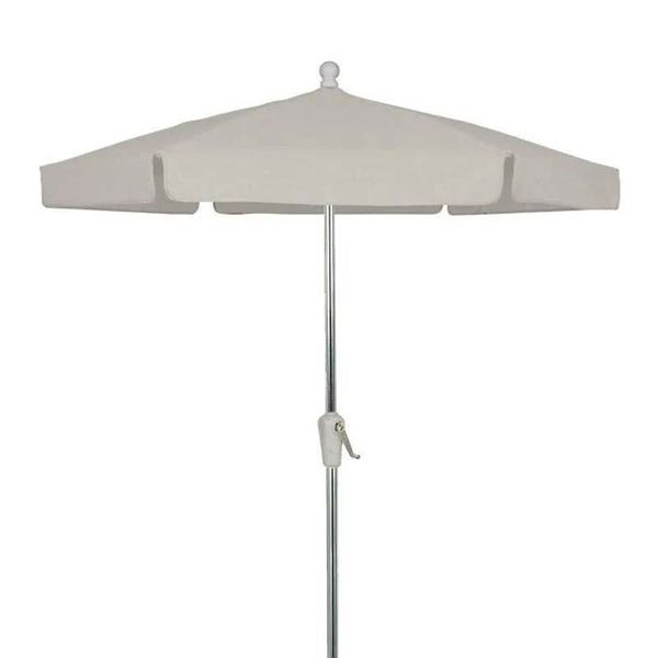 Fiberbuilt Garden Umbrella 7 1/2 Foot Hexagon with Two Piece Aluminum Pole