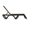 Java All Weather Wicker Chaise Lounge - Bronze - Side View