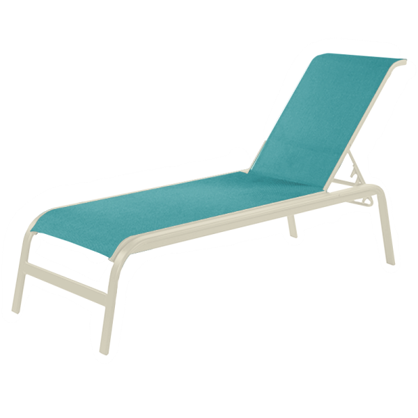 Anna Maria Armless Sling Chaise Lounge	