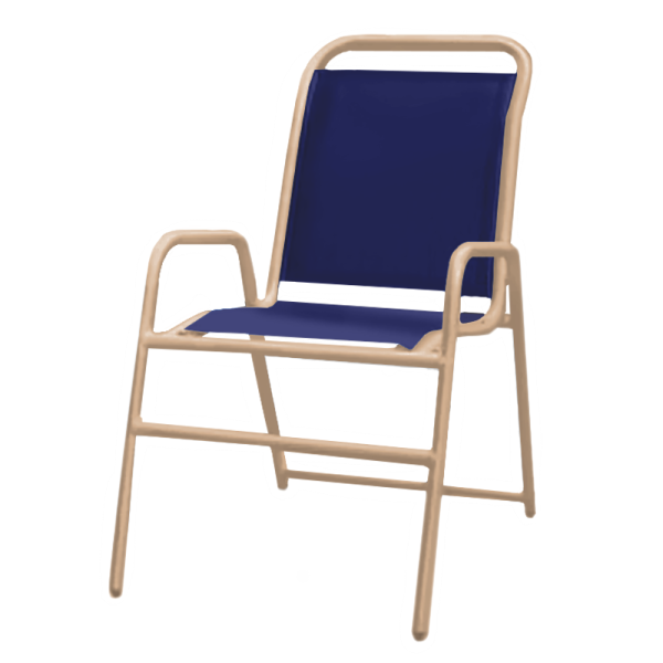 	Daytona Commercial Sling Chaise Lounge with Powder-Coated Aluminum Frame - Stackable