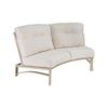 Deep Cushion Crescent Armless Loveseat