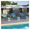 Tropitone Flair Sling Chaise Lounge with Stackable Aluminum Frame