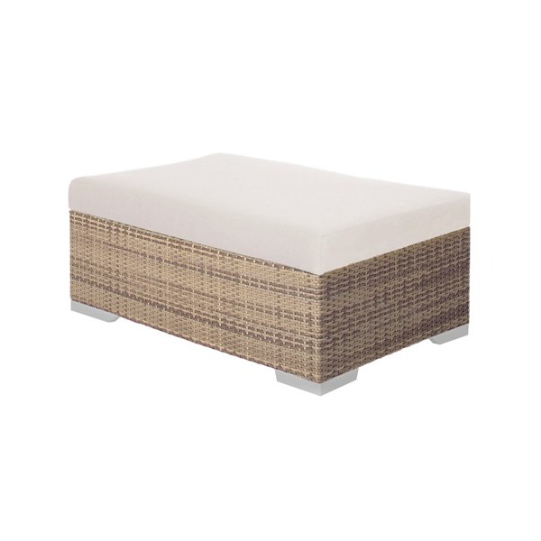 Arzo Cushion Woven Ottoman