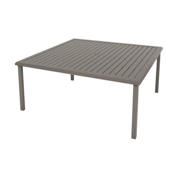 Square Dining Table With Aluminum Frame