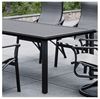 Square Dining Table With Aluminum Frame