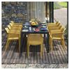 Net Stacking Fiberglass Reinforced Plastic Resin Armchair