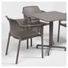 Net Stacking Fiberglass Reinforced Plastic Resin Armchair