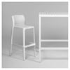 Net Fiberglass Resin Barstool	