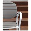 	Palma Dining Arm Chair Stackable Plastic Resin