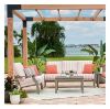 St. Catherine Cushion Three-Seat Sofa