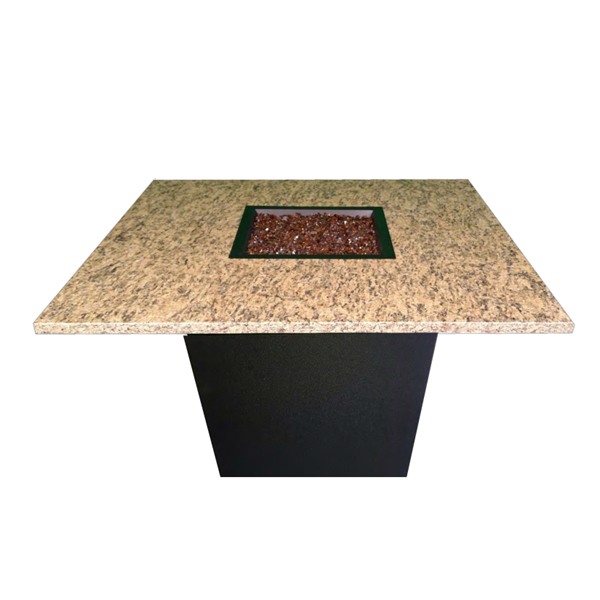 Square Dining Fire Pit Table