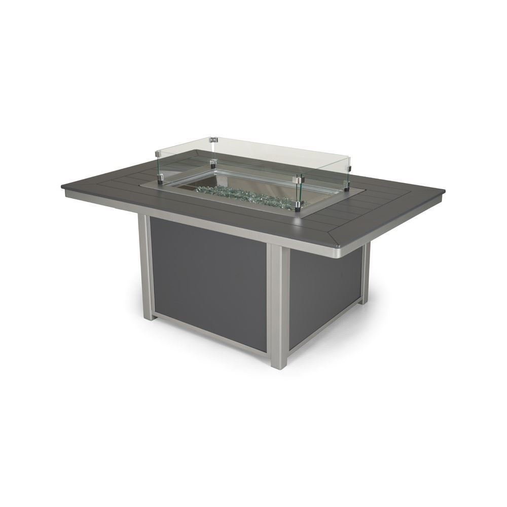 36x54 Rectangular Fire Table w/ MGP Top - Pool Furniture Supply