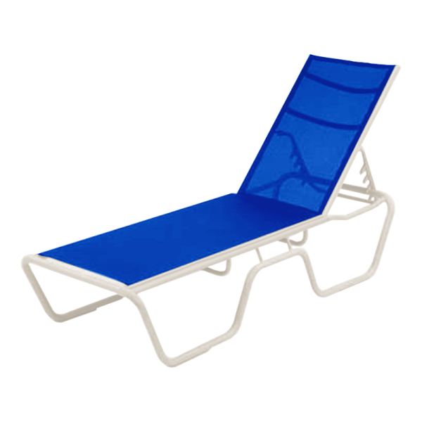 Senior Neptune Chaise Lounge Fabric Sling with 18 Seat Height 23 lbs