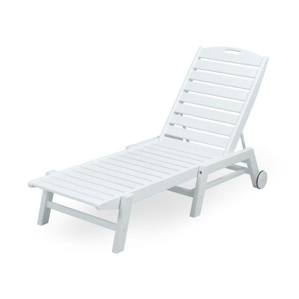 Armless Chaise Lounge With Wheels