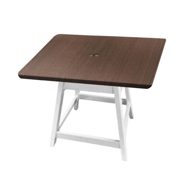 40” Lexington Square Patio Dining Table With Recycled Poly Top And MGP Base
