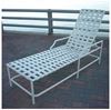 Brazil Crossweave Vinyl Strap Chaise Lounge