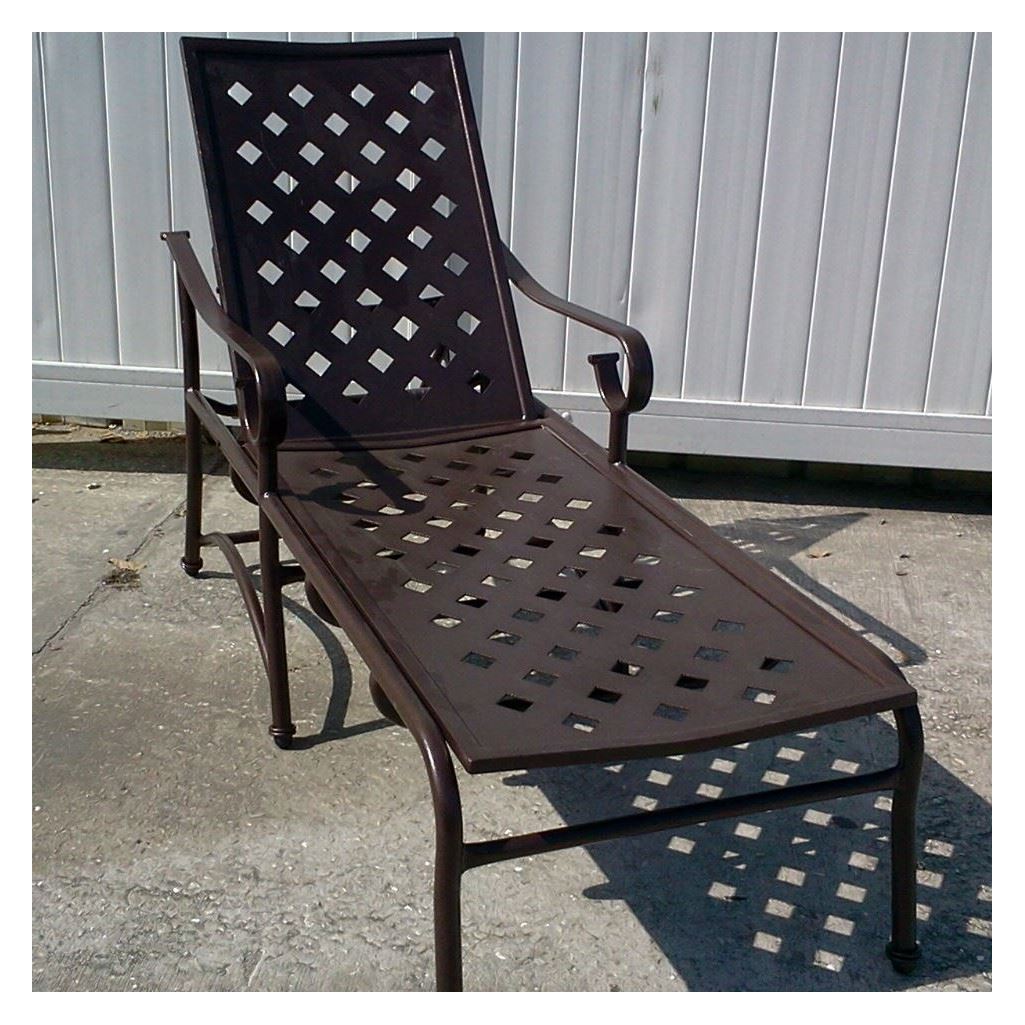Sierra Cast Aluminum Chaise Lounge - Pool Furniture Supply