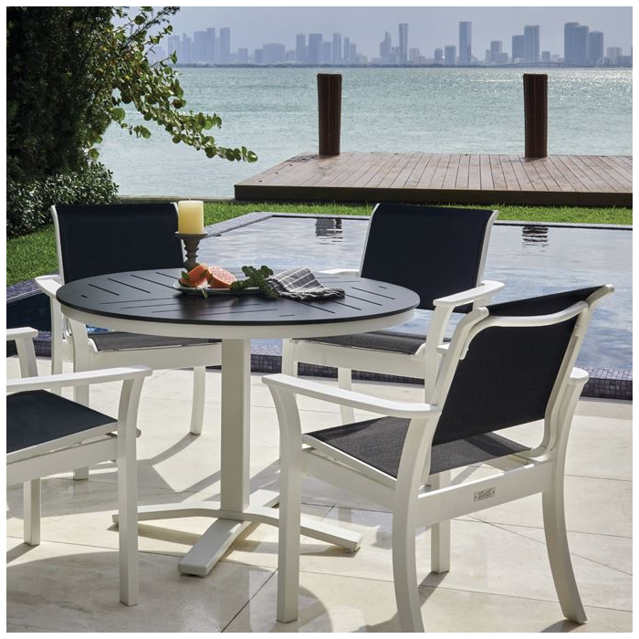 Dune Sling Stacking Arm Chair - Pool Furniture Supply