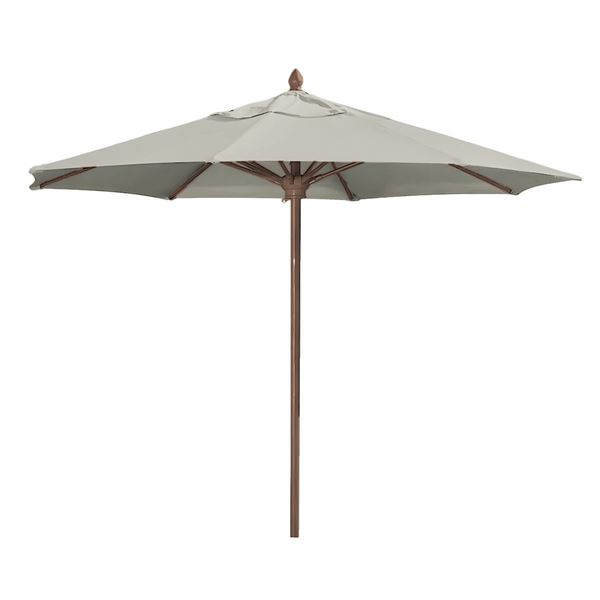 Fiberbuilt Augusta Market Umbrella 11 Foot Octagon with One Piece Simulated Wood Pole and Marine Grade Fabric