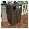 Trash Receptacle With Hood