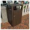 Trash Receptacle With Hood